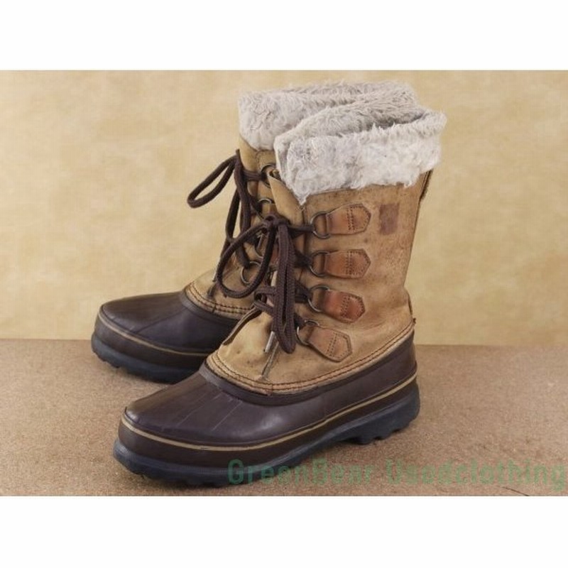 Used カナダ製 ソレル Sorel ビンテージ スノーブーツ ウィンターブーツ 茶 ブラウン レディース 24cmくらい J210 中古 通販 Lineポイント最大0 5 Get Lineショッピング