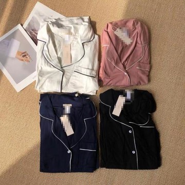 外貿空調房夏季短袖七分褲舒適親膚女士睡衣莫代爾裸感家居服套裝