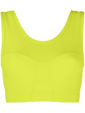 There Was One - scoop-back sports bra - women - Polyamide/Elastane - S - Yellow