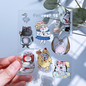 蛋定人生 水晶轉印貼紙 #2-4