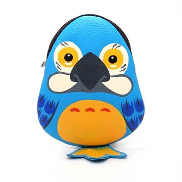 Macaw parrot 零錢包，帶拉鍊的小錢包