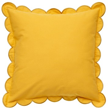 【DECO HOME商品】純棉抱枕套 DH SCALLOPED gSChm1 YE(DH) NITORI宜得利家居