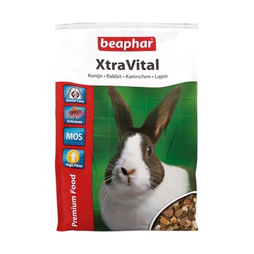 beaphar 樂透 超級活力成兔飼料  低脂高纖配方  含豐富蛋白質  維生素  礦物質  1kg  1袋