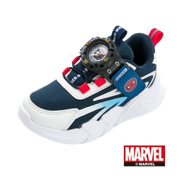 【Marvel 漫威】蜘蛛人 童指南針輕量運動鞋-白藍/MNKR55216
