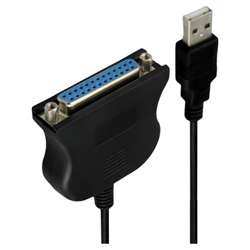 Bravo-U USB 轉 25pin母 標準印表機連接線(0.8米)  單一商品  1條