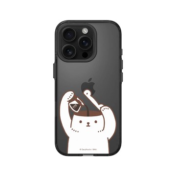 iPhone 16 Pro Clear (相機按鈕) 酷墨灰 - 白白日記 Darylhochi - I NEED COFFEE!