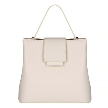 Right Now 女用側背單肩水桶包 簡約質感設計 磁吸式開關 附暗袋  象牙白色  25 x 20.5 x 12cm