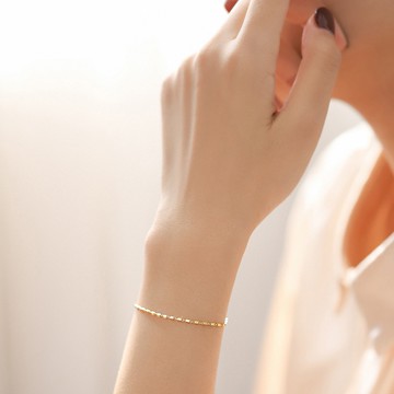 Nick House🔥🌷韓國 熱銷 925銀 方塊 手鍊 細手鏈 冷淡風 幾何 設計 女  氣質 簡約 手飾 B35