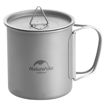 Naturehike 挪客 樂行 鈦杯 600ml  NH20CJ005  1個  銀色