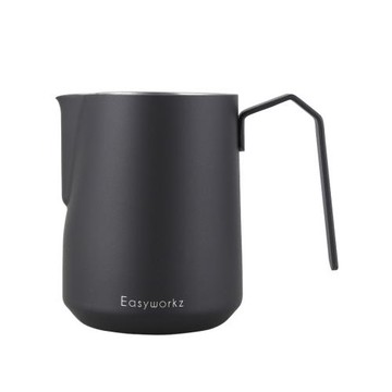 Easyworkz燕尾式304不銹鋼拉花杯咖啡打奶泡杯奶缸帶刻度600ml