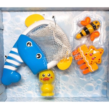 《翔翼玩具》洗澡不無聊 撈魚 鯨魚 玩水 戲水 小朋友洗澡 撈撈樂 禮物 兒童玩具 13-2368