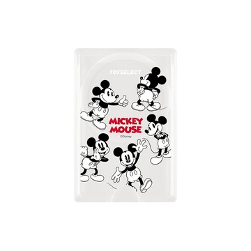 【正版授權】Disney經典-米奇款黑白繞圈圈MagSafe磁吸卡片夾