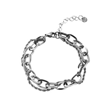 [鋼飾] 錯落城市手鍊 / 3 size / Asymmetrical City Bracelet