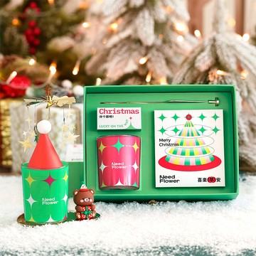 🔜 快速出貨 🔜【精緻聖誕禮盒！送限定禮袋！】蝦米良品 療癒氣氛旋轉掛飾 香氛蠟燭+旋轉掛飾+聖誕公仔 交換禮物 聖誕禮物