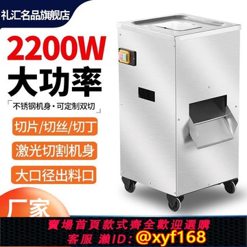 {可打統編 保固一年}切肉機商用電動多功能大功率大型不銹鋼切片切絲切丁機切菜絞立式