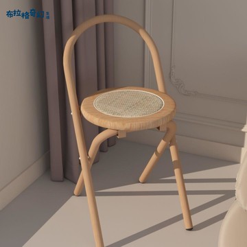 藤編 折疊椅 客廳臥室宿舍酒吧咖啡店舒適簡約可調底角[PP0514062]