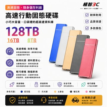 現貨/隔日達🔥SSD移動硬碟 便攜式 固態硬碟32TB 16TB 8TB 4TB  2TB 1TB 隨身硬盤 外接式硬碟