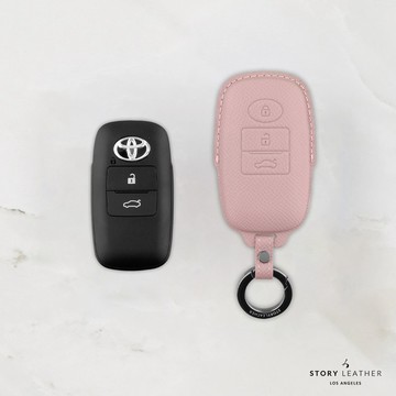 STORY LEATHER 【TOYOTA-C3】【車鑰匙皮套 巴掌紋芋泥紫】 Style TOYOTA-C3