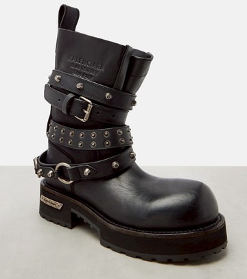 Balenciaga Venom City leather biker boots