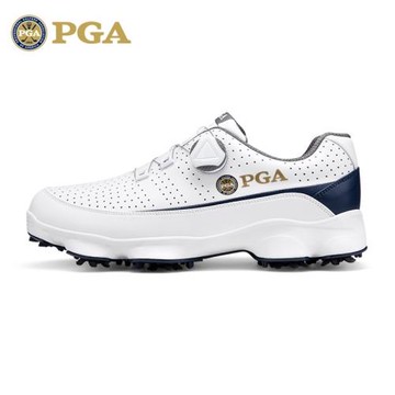 美國PGA 新品 高爾夫男士球鞋 透氣鞋子 防滑活動釘男鞋 旋轉鞋帶