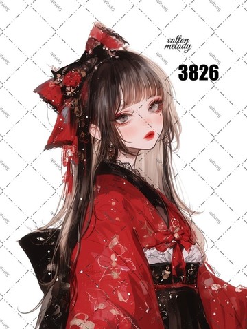 original sticker no.3826 人物貼紙 原創貼紙 原創人物貼紙 裝飾貼紙 cotton melody