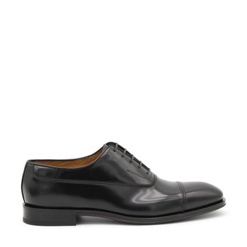 Ferragamo - Black And Brown Leather Lace Up Shoes