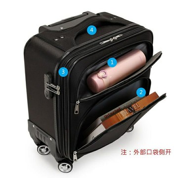 新店特惠 限時下殺【 需宅配！】商務行李箱 小型行李箱 登機行李箱 商務登機箱牛津布行李箱男女拉桿箱18寸小箱子可登