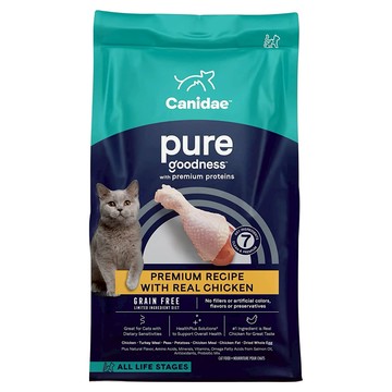 CANIDAE 良善 全齡貓 純淨無穀系列貓糧 鮮雞  1袋  2.3kg