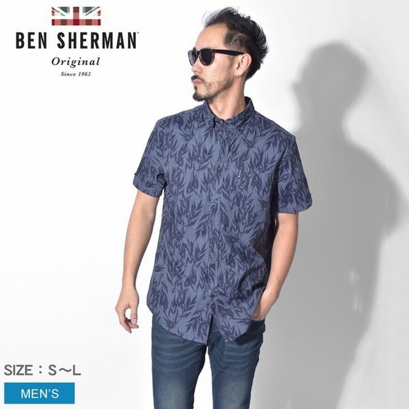 メール便可 半袖シャツ メンズ ベンシャーマン リーフィー プリント Ba19s イギリス トラッド クラシック Ben Sherman ブランド 服 春 夏 通販 Lineポイント最大0 5 Get Lineショッピング