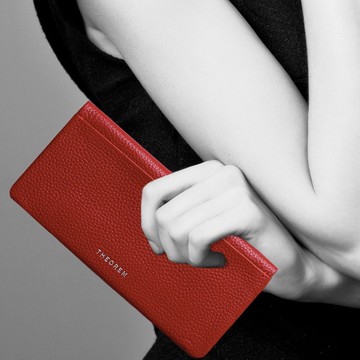 雷錢包 Genuine Cow leather 真皮皮革長夾皮包 Long wallet