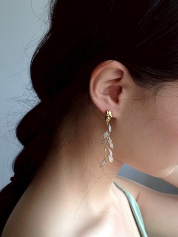 容金阿勃勒 耳環 / 耳夾可 樹脂 925耳針 手工樹脂 夾式耳環 禮物