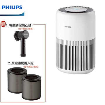 【PHILIPS 飛利浦】買就送原廠奈米級HEPA瀘網2套+電動清潔機 奈米級空氣清淨機 AC0950/80 適用9坪