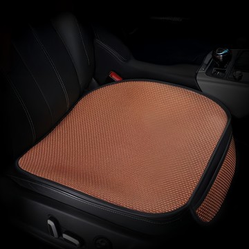 艾米購物 咖啡色 透氣冰絲 汽車坐墊 防滑耐磨 四季通用  530g
