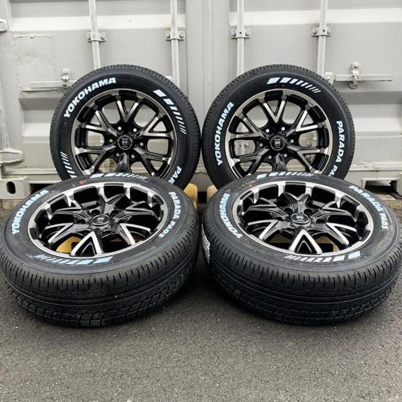 新品 200系ハイエース レジアスエース 新品 17インチタイヤホイール4本セット ホワイトレター YOKOHAMA PARADA PA03  215/60R17 | LINEショッピング