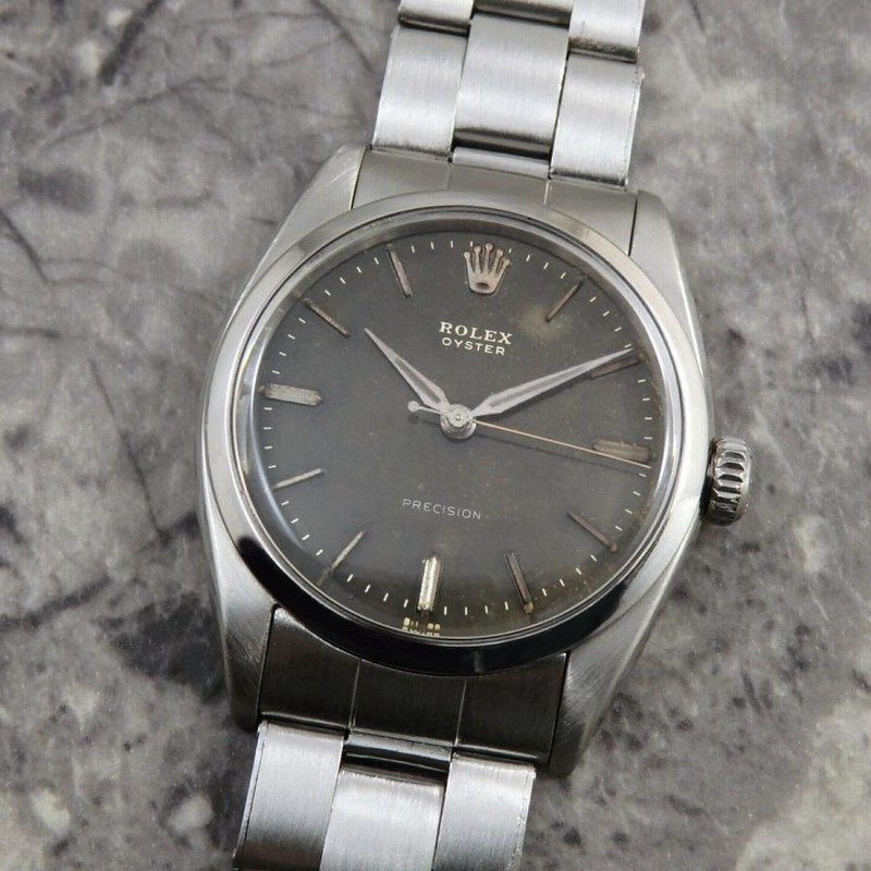 ロレックス OYSTER PERPETUAL DATE Ref-6535 Gilt/Gloss Dial