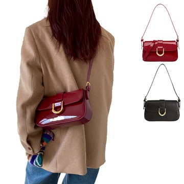 SPRING-時尚馬蹄釦肩背包腋下肩背包斜背包-多色