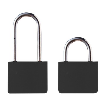 WIDE VIEW 行李箱黃銅鑰匙小掛鎖長短組合 CS20 黑色 2入組 堅固耐用 輕便易攜  1組