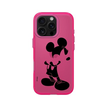 iPhone 16 Pro Clear 粉漾桃 - 迪士尼-米奇 Mickey - 黑標款-米奇只有黑色