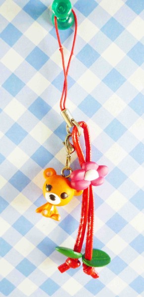 【震撼精品百貨】日本精品百貨-手機吊飾/鎖圈-熊系列-橘