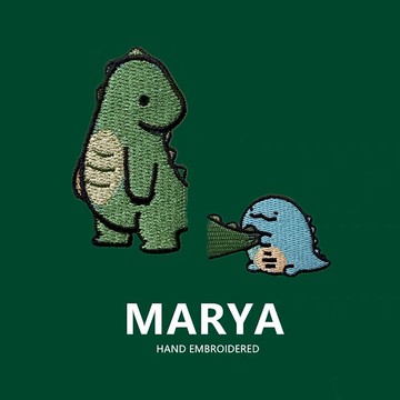 卡通動漫刺繡布貼情侶衣服補丁貼龍驤包牛仔褲裝飾貼布自粘免燙。