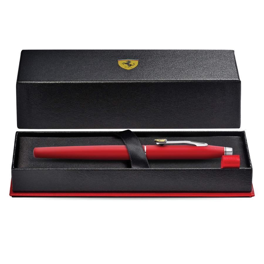 Cross Classic Century Collection for Scuderia Ferrari Matte Rosso Corsa Red Lacquer Rollerball Pen[並行輸入品]