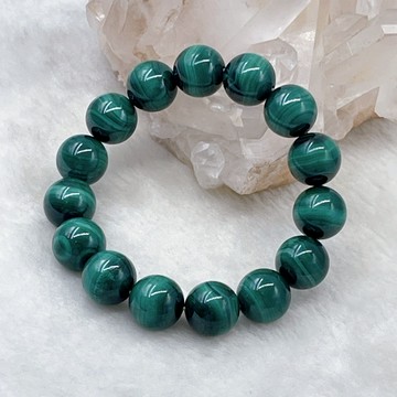 SWEET HEART 田芯精品 孔雀石 超美絲絨綠 頂級款14.5 mm 貓眼效應 no.009