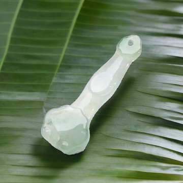 【願‧事事如意】冰種飄綠如意項鍊 | 天然緬甸玉翡翠A貨 | 送禮