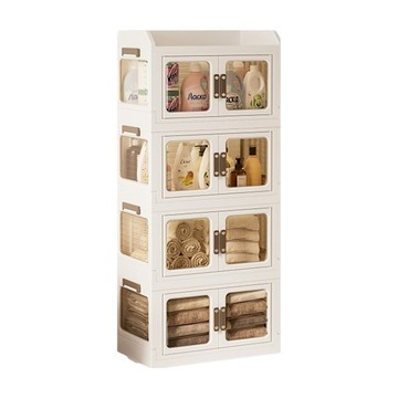 四層櫃 55面寬 收納  奶油黃  1個