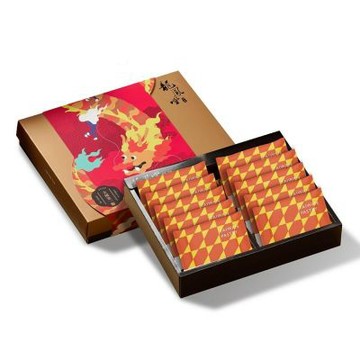【中山龍鳳堂】雙色太陽餅禮盒*10盒(10入/盒;含運;附提袋)_中秋月餅禮盒;年節禮盒;企業送禮
