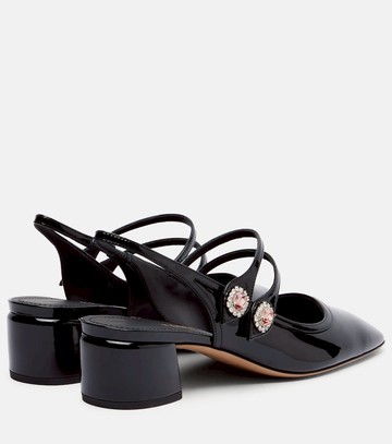 Ferragamo Milly patent leather slingback pumps