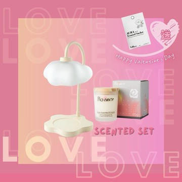 💗情人節組合｜贈品牌香氛袋💗【Rofancy 洛帆晞】雲朵朵定時融蠟燈+80G香氛蠟燭