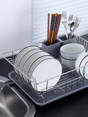 廚房瀝水碗架304不銹鋼碗筷置物架 家用臺面碗架碗碟架筷子瀝水架