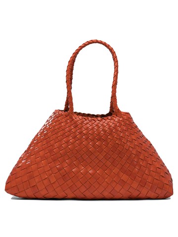 Dragon Diffusion Santa Croce Big Tapered Leather Straps Shoulder Lenght Straps 44X23X14 Cm