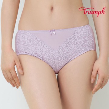 黛安芬-美型嚴選 高腰三角內褲 M-EEL 鳶尾紫｜74-6541 B2